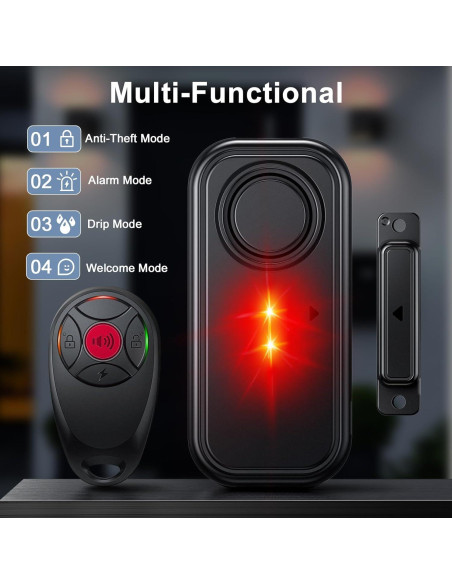 Alarma de Puerta HAPYTHDA KS-FS06R con Control Remoto