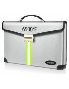 Bolsa a Prueba de Fuego WJTZDZ 6500F con Cerradura y Asa