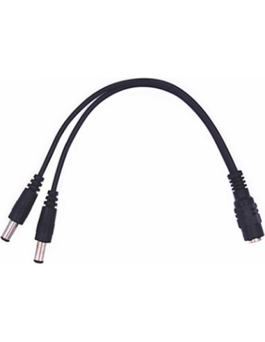 Adaptador de Corriente DC 1 Femenino a 2 Masculinos BronaGrand 22cm