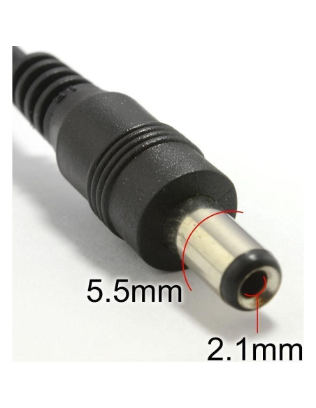 Adaptador de Corriente DC 1 Femenino a 2 Masculinos BronaGrand 22cm