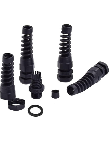 Conector de Cable IP68 Tusrai PG7 10 Piezas Alivio Tensión