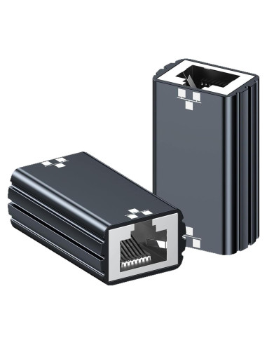 Acoplador de Red Gigabit RJ45 FINEANDENG 2 Pcs Hembra a Hembra