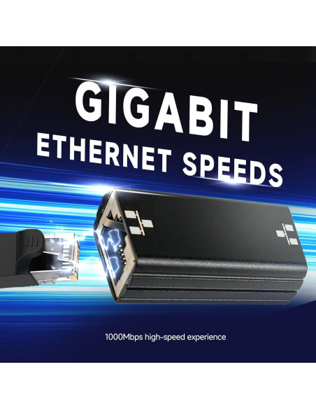 Acoplador de Red Gigabit RJ45 FINEANDENG 2 Pcs Hembra a Hembra