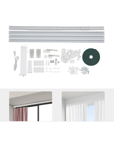 Cortina Eléctrica Motorizada ReGeJiY 2.16-4.2m Control Remoto