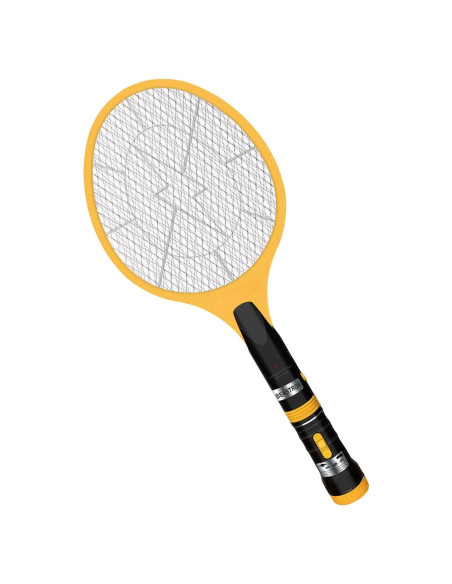 Raqueta Eléctrica Zapper de Insectos Beastron 3000V USB LED