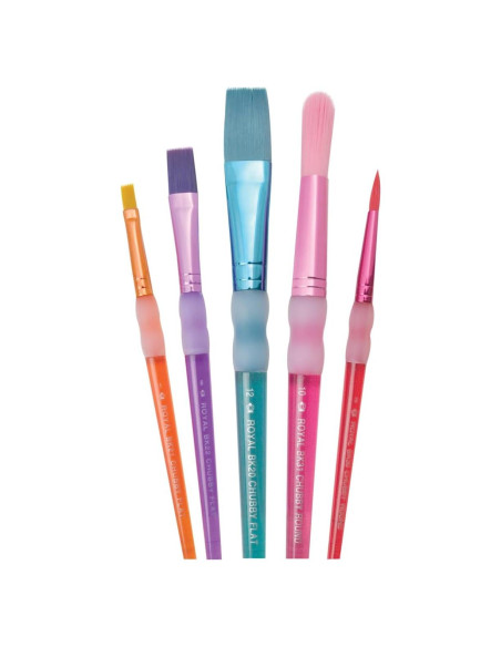 Set de Pinceles Chubby Royal Brush 5 Piezas Niños