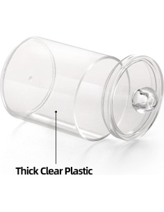 Organizador de Baño Tbestmax 4 Tarros Transparentes 354ml 2