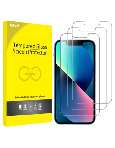 Protector de Pantalla JETech para iPhone 13 mini 5.4" Vidrio Templado - Paquete de 3