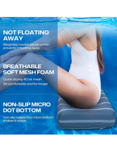 Cojín para bañera de hidromasaje OS OMYSTYLE 40.6x30.5cm Gris 2