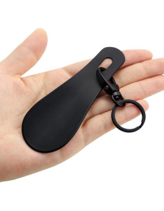 Cuchara de Zapato de Metal Inoxidable TANJUN Portátil 10cm 2