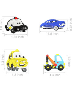 Encantos para Zapatos Niños Vehículos 20 Piezas PVC 2