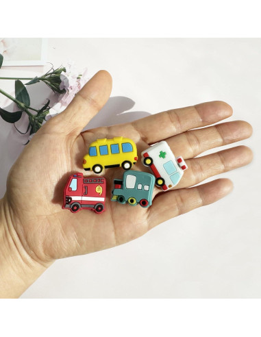 Encantos para Zapatos Niños Vehículos 20 Piezas PVC