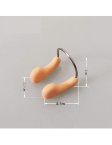 Clip de Nariz para Natación UUYYEO - 6 Pcs Silicona y Metal