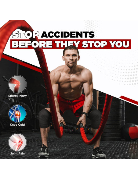 Envolturas de Rodilla WYOX KW para Levantamiento de Pesas - 72"