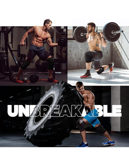 Envolturas de Rodilla WYOX KW para Levantamiento de Pesas - 72"