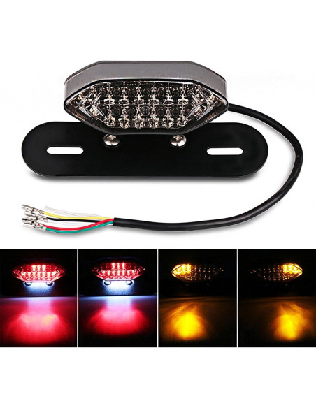 Luz Trasera LED Anki HappiGo 12V 16 LEDs para Motocicleta