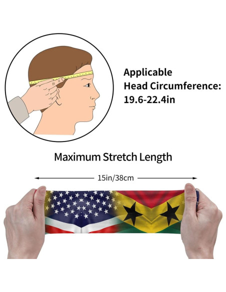 Banda para la cabeza ZWUK unisex, algodón absorbente para deporte