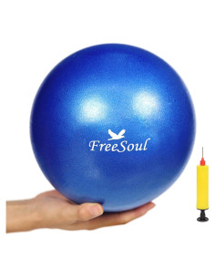 Pelota de Pilates FreeSouls 22.86 cm con bomba - Azul