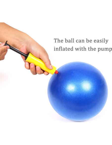 Pelota de Pilates FreeSouls 22.86 cm con bomba - Azul