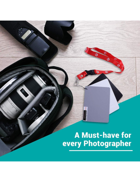 Juego de Tarjetas de Balance de Blancos Movo GC-2 12.7x10.2cm