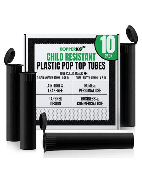 Botella de Píldoras Mini BIKO 116mm 10-Pack A Prueba de Agua