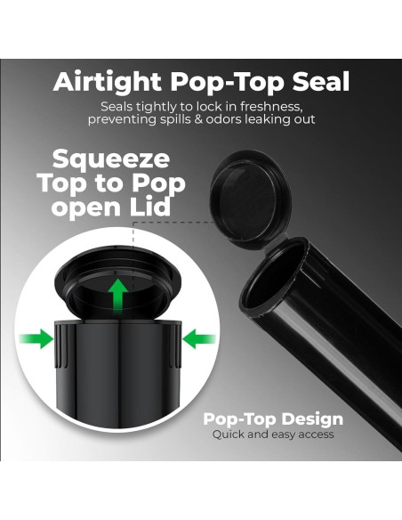 Botella de Píldoras Mini BIKO 116mm 10-Pack A Prueba de Agua