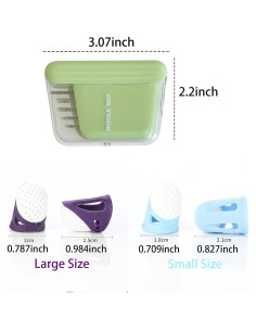 Juego de Dedales Sowiichi + Soporte Magnético para Agujas 2