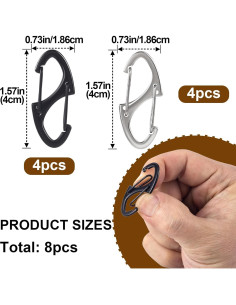 8 Candados Antirrobo CustomyLife Zinc Doble Apertura 1.86x4cm 2