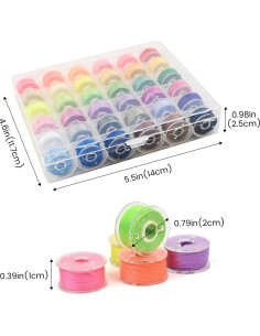 Juego de 36 Bobinas Preenhebradas y Hilos de Coser Wahijihe 2