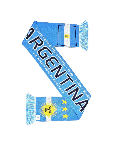Bufanda de Fútbol Euroscarves Argentina Campeones 2022 145x18cm