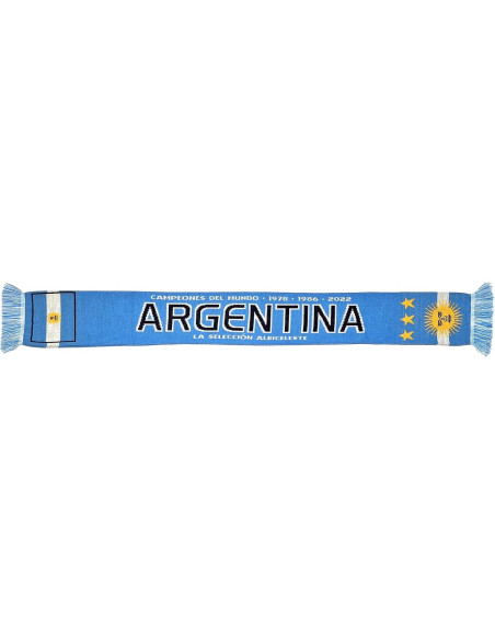 Bufanda de Fútbol Euroscarves Argentina Campeones 2022 145x18cm