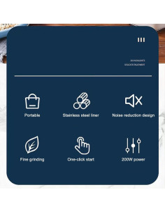 Molinillo de Café y Especias Yosoo 200g 200W Acero Inoxidable 2