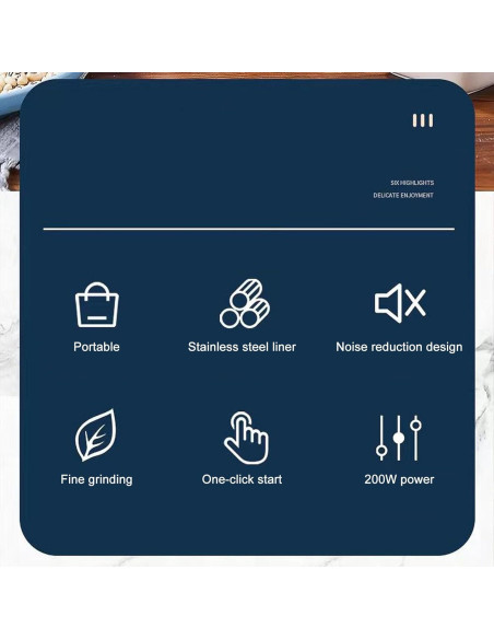 Molinillo de Café y Especias Yosoo 200g 200W Acero Inoxidable