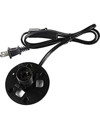 Cable de Lámpara de Sal del Himalaya E12 con Regulador y 6 Bombillas