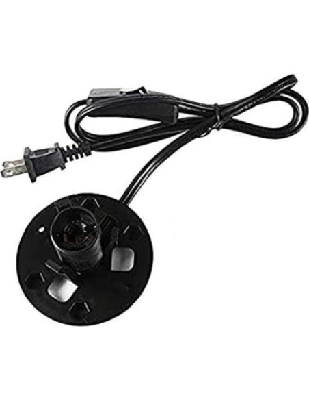 Cable de Lámpara de Sal del Himalaya E12 con Regulador y 6 Bombillas