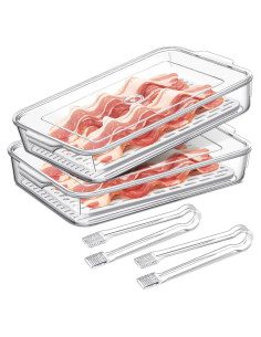 Contenedor de Almacenamiento de Tocino FillTouch 2 Pcs 35x20x5 cm