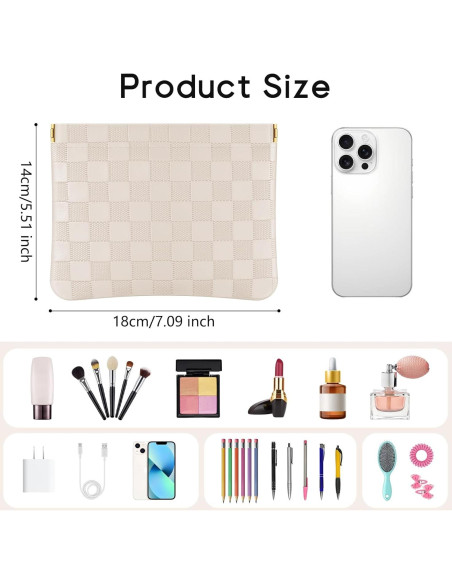 Bolsa Cosmética Portátil Sightor 2PCS Cuadros Mujeres L