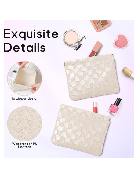 Bolsa Cosmética Portátil Sightor 2PCS Cuadros Mujeres L