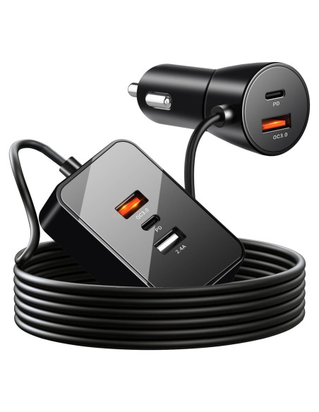 Cargador de coche Bifty 88W 5 puertos USB-C y USB-A