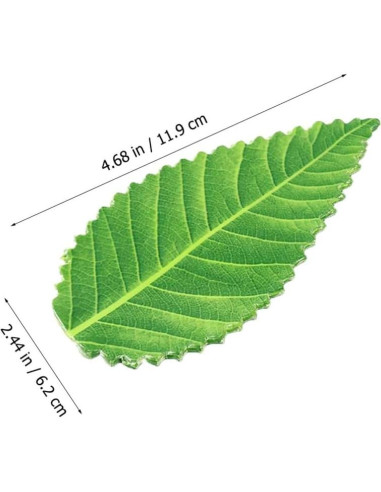 Hojas Decorativas para Sushi Kichvoe - 200 Piezas Verde