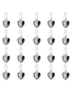 Colador de Té Acero Inoxidable MIAO JIN 20 Pcs Corazón
