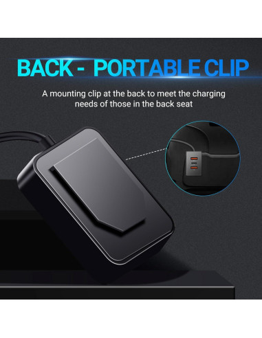 Cargador de coche Bifty 88W 5 puertos USB-C y USB-A