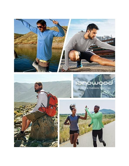 Camisa Solar isnowood UPF 50+ Hombre Gris X-Large