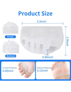 Separadores de Dedos Puoposty para Juanetes y Dedo en Martillo - 8 Pcs 2