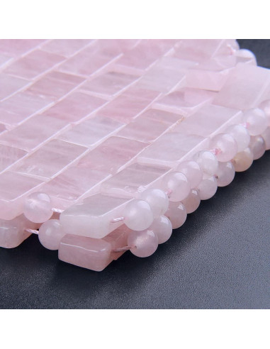 Máscara de Sueño de Cuarzo Rosa Natural TGS Gems 22.86x10.16cm