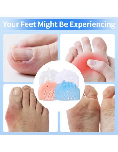 Separadores de Dedos Puoposty para Juanetes y Dedo en Martillo - 8 Pcs