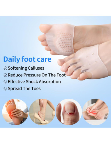 Separadores de Dedos Puoposty para Juanetes y Dedo en Martillo - 8 Pcs