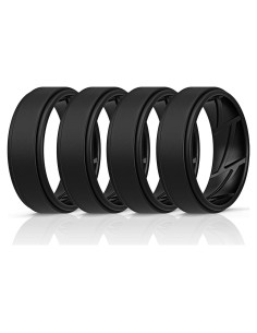 Anillos de Boda de Silicona ThunderFit para Hombres 8mm