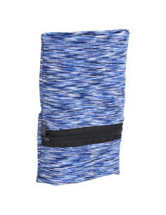 Cartera de Muñeca Deportiva uxcell con Cremallera 15x10cm Azul