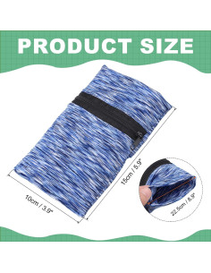 Cartera de Muñeca Deportiva uxcell con Cremallera 15x10cm Azul 2